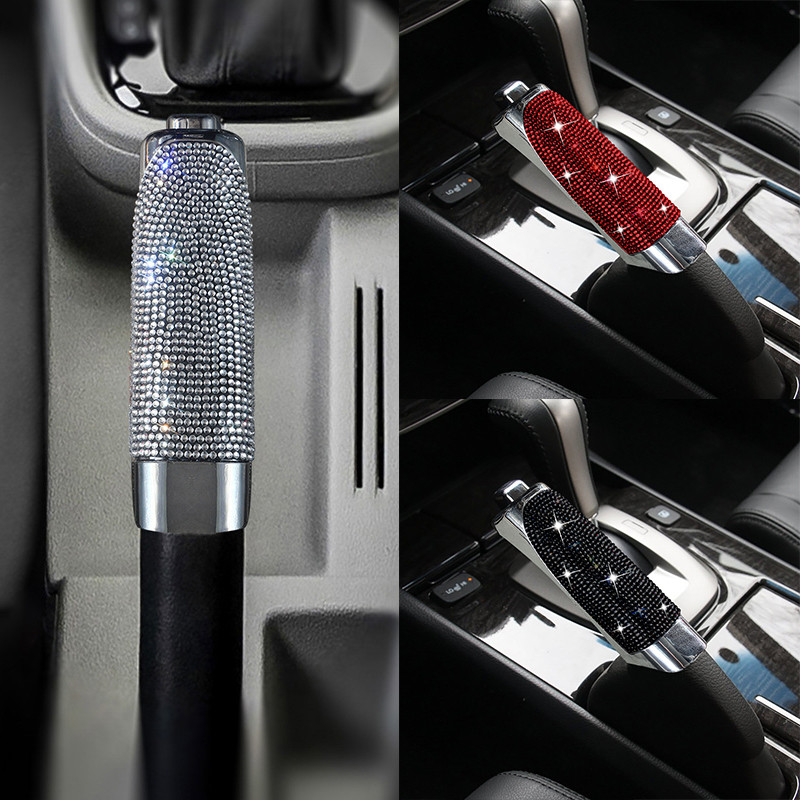 1 tk Inkrusteeritud teemantkäsipidurikomplekt Universaalne auto käsipiduri varruka kate Libisemisvastane automaatne seisupidur Autoosad Autotarvikud