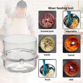 Миксер за мелница за храна Прозрачен капак за мерителна чаша Машина за готвене PC Малка машина за готвене с капак за чаша Кухненски инструменти