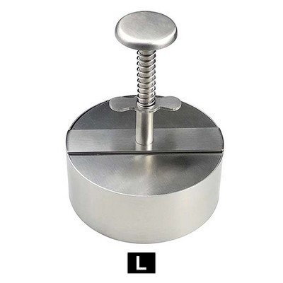Hamburger Press Burger Patty Maker 304 nerūdijančio plieno kiaulienos jautienos mėsainiai rankinė preso forma, skirta ant grotelių kepti mėsos įrankiui