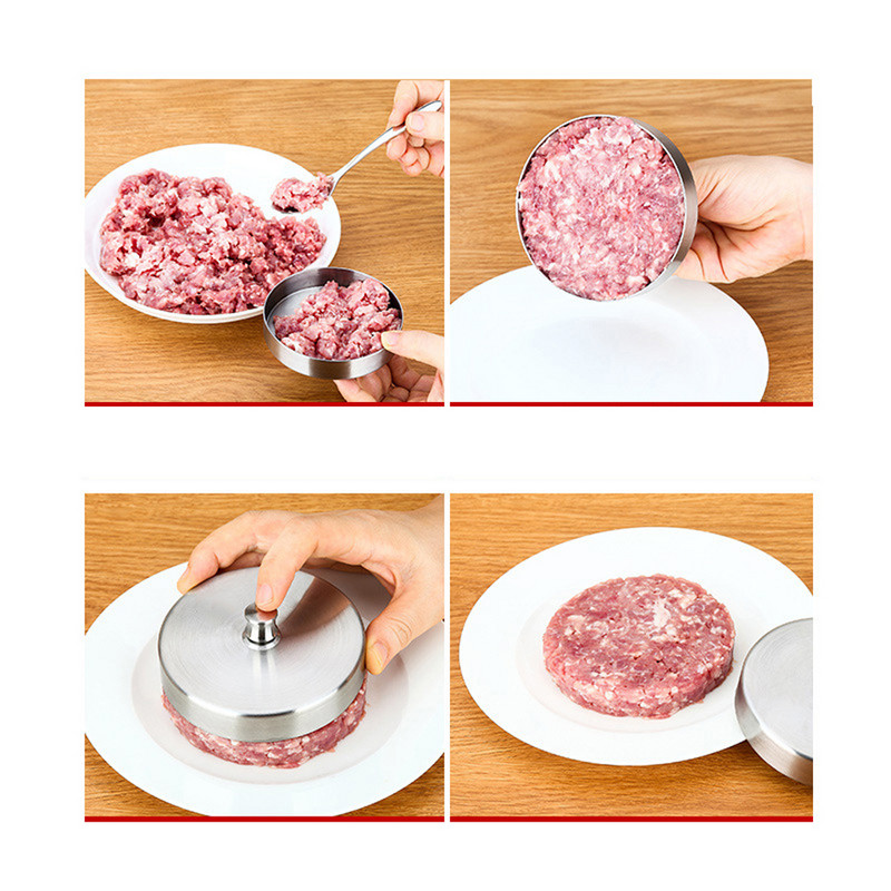 304 Nerūdijančio plieno mėsainių formų, kūrybos namų apyvokos, „pasidaryk pats“ formų, ryžių rutuliukų, mėsainių keptų kiaušinių, mėsos formų virtuvės įtaisai