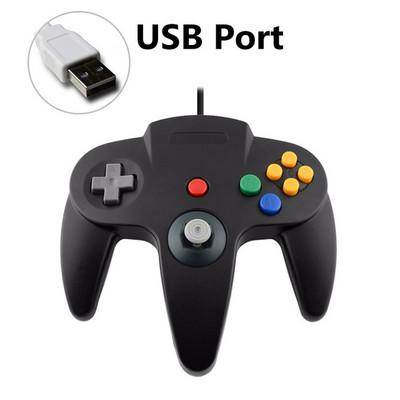 Vezetékes N64 Gamepad Joypad Gaming Joystick Gamecube-hoz Mac Gamepadokhoz PC-játékvezérlő