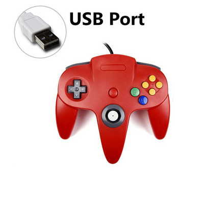 Vezetékes N64 Gamepad Joypad Gaming Joystick Gamecube-hoz Mac Gamepadokhoz PC-játékvezérlő