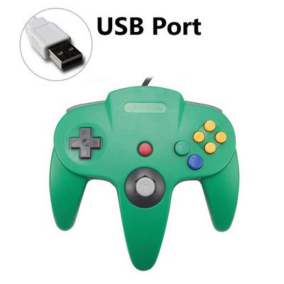 Vezetékes N64 Gamepad Joypad Gaming Joystick Gamecube-hoz Mac Gamepadokhoz PC-játékvezérlő