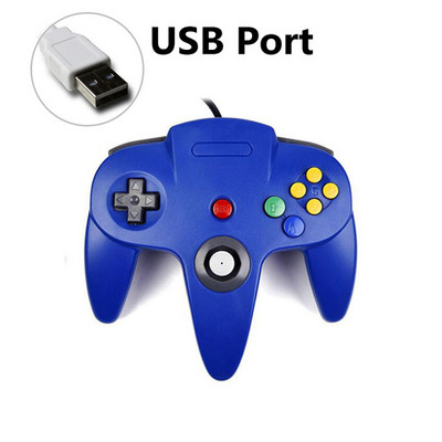Vezetékes N64 Gamepad Joypad Gaming Joystick Gamecube-hoz Mac Gamepadokhoz PC-játékvezérlő
