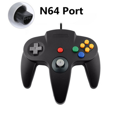 Vezetékes N64 Gamepad Joypad Gaming Joystick Gamecube-hoz Mac Gamepadokhoz PC-játékvezérlő
