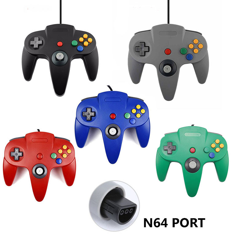 Vezetékes N64 Gamepad Joypad Gaming Joystick Gamecube-hoz Mac Gamepadokhoz PC-játékvezérlő