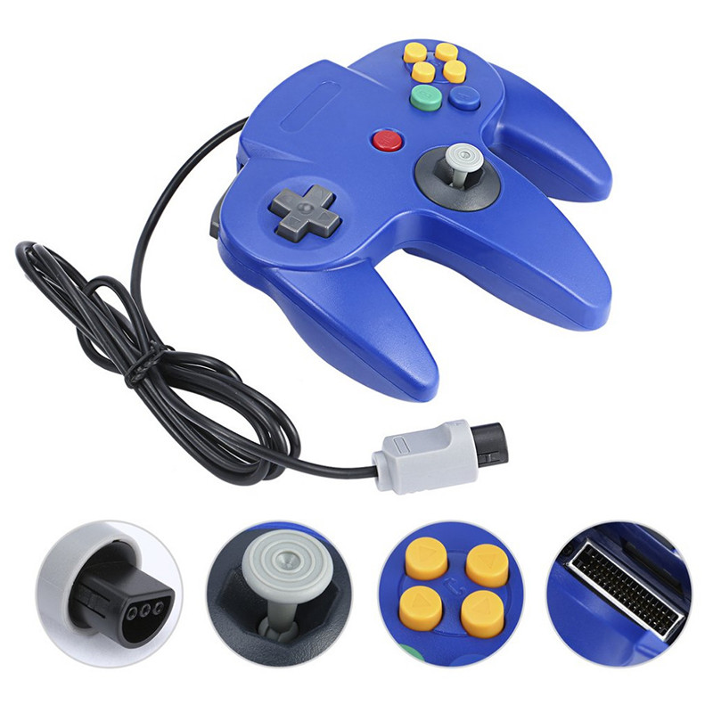 Vezetékes N64 Gamepad Joypad Gaming Joystick Gamecube-hoz Mac Gamepadokhoz PC-játékvezérlő