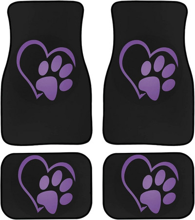 Jndtueit Leopard Cheetah Animal Print Χαλιά πατάκια δαπέδου για αυτοκίνητο παντός καιρού Προστασία βαρέως τύπου Fit Most Vehicle, Cars, Se