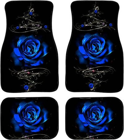 Jndtueit Leopard Cheetah Animal Print Χαλιά πατάκια δαπέδου για αυτοκίνητο παντός καιρού Προστασία βαρέως τύπου Fit Most Vehicle, Cars, Se