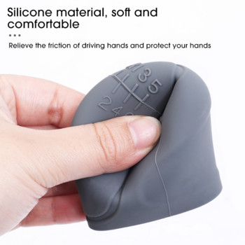 Универсален автомобилен силиконов капак на копчето за превключване на предавките Неплъзгаща се ръкохватка Защитни капаци Аксесоари за интериора на автомобила