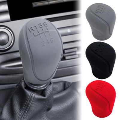 Universal Car Silicone Gear Shift Knob Cover Gear Shift Non-Slip Grip Handle  Protective Covers Car Interior Accessories