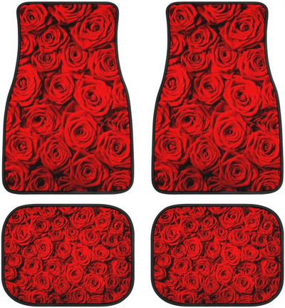 4 tk auto auto põrandamatt Reggae Rasta One Love roheline kollane punane sõiduki eesmised tagumised vaibad, universaalne auto põranda vaip