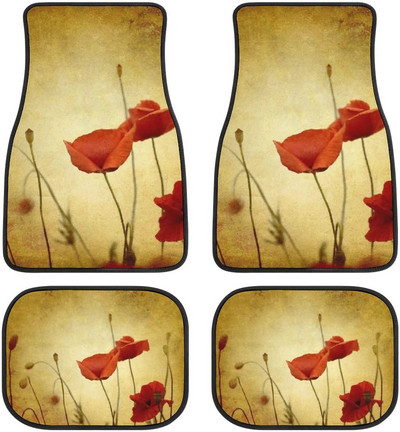 4 tk auto auto põrandamatt Reggae Rasta One Love roheline kollane punane sõiduki eesmised tagumised vaibad, universaalne auto põranda vaip