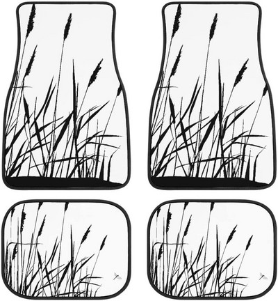 4 tk auto auto põrandamatt Reggae Rasta One Love roheline kollane punane sõiduki eesmised tagumised vaibad, universaalne auto põranda vaip