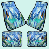 Merineitsi ja delfiinide peokunst automatt minu originaalsest kunstiauto põrandamattidest