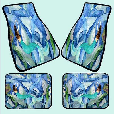 Merineitsi ja delfiinide peokunst automatt minu originaalsest kunstiauto põrandamattidest