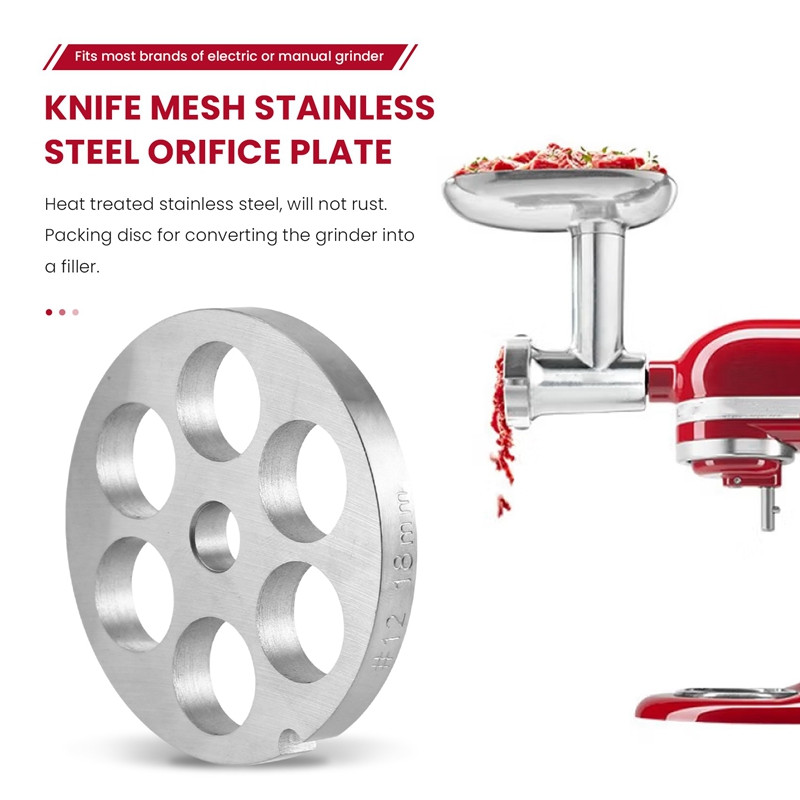 Tüüp 12 roostevabast terasest hakklihamasina ketaste terad Kitchenaid mikseri FGA toiduhakkija lihaveski jaoks