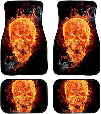 Snilety Blue Butterfly Muster Autod Põrandamatid Kummist seljaga 4 tükki, Naised Tüdrukud Automaatne eesmine Tagumine Põrandavaibad Heavy D