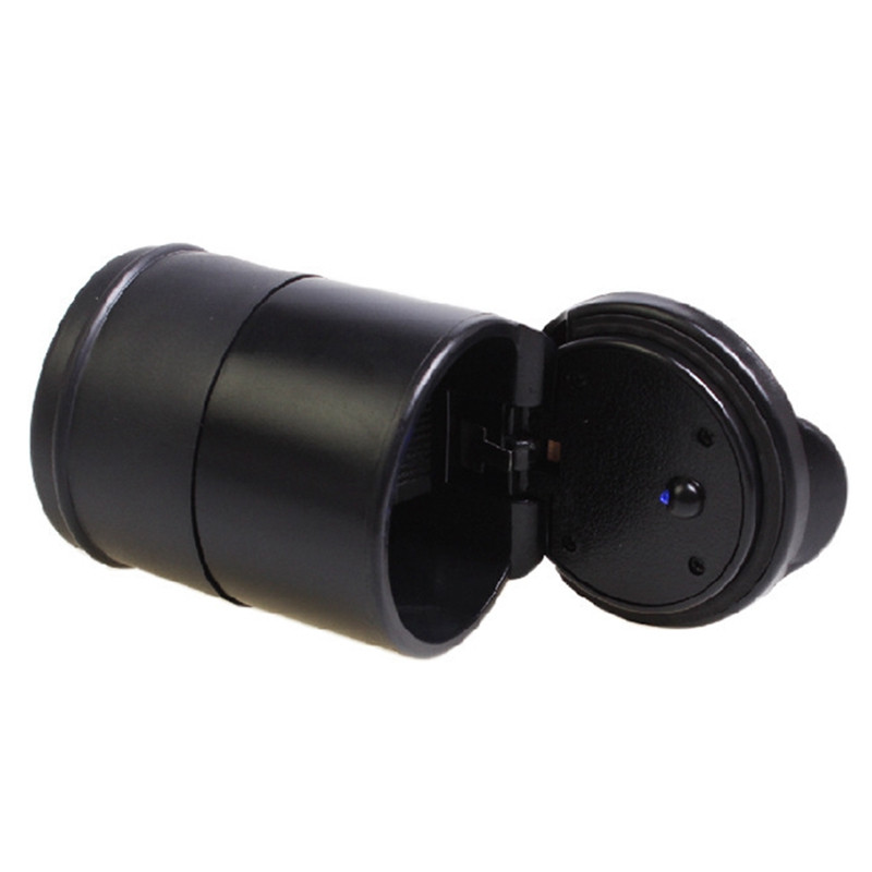 Automobilio LED peleninė Plastikinis automatinis peleninis padėklas su mėlyna šviesa cigarečių atliekų laikymo puodeliu Pelenų laikymo dėžutė Automobilio interjero priedai