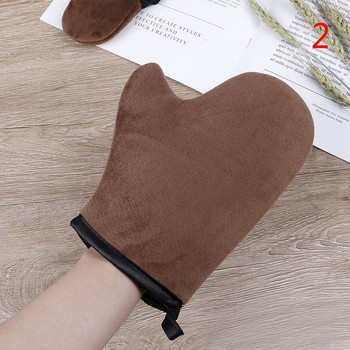 Καφέ δάχτυλο γάντι επαναχρησιμοποιήσιμο σώμα Self Tan Glove Applicator Γάντια μαυρίσματος Κρέμα λοσιόν Μους Body Cleaning Glove Self Tanner
