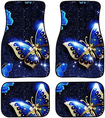 PZZ BEACH Boho Mandala lillelised auto põrandamatid heledad lillelised Auto Protetcor libisemiskindlad universaalsed maasturid