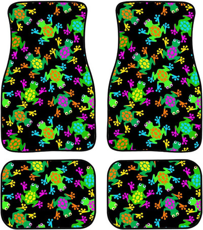 PZZ BEACH Boho Mandala lillelised auto põrandamatid heledad lillelised Auto Protetcor libisemiskindlad universaalsed maasturid