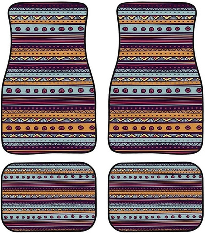 PZZ BEACH Boho Mandala lillelised auto põrandamatid heledad lillelised Auto Protetcor libisemiskindlad universaalsed maasturid