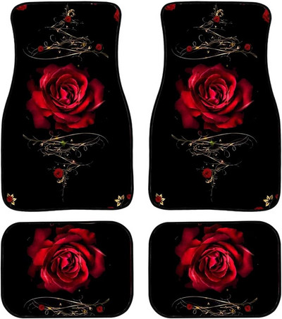 PZZ BEACH Boho Mandala lillelised auto põrandamatid heledad lillelised Auto Protetcor libisemiskindlad universaalsed maasturid