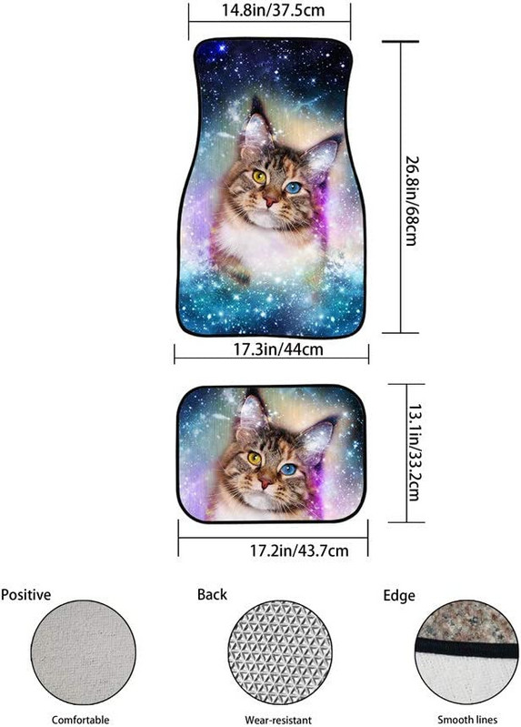 PZZ BEACH Boho Mandala lillelised auto põrandamatid heledad lillelised Auto Protetcor libisemiskindlad universaalsed maasturid