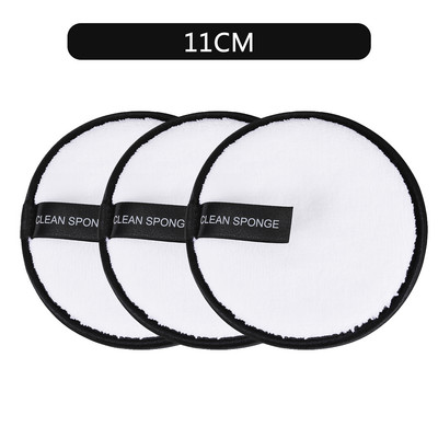 1/3db Sminklemosó Párna Kozmetika Újrafelhasználható Arctörölköző Sminktörlő Ruha Mosható Pamut párna Bőrápoló Tisztító Puff Tool