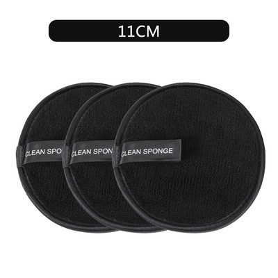 1/3db Sminklemosó Párna Kozmetika Újrafelhasználható Arctörölköző Sminktörlő Ruha Mosható Pamut párna Bőrápoló Tisztító Puff Tool