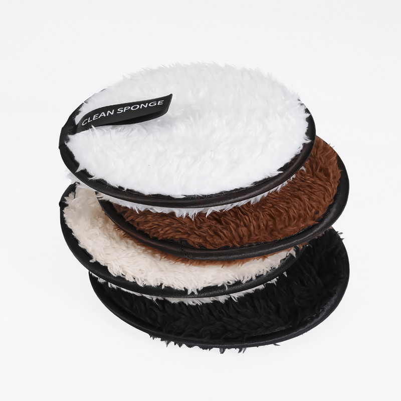 1/3db Sminklemosó Párna Kozmetika Újrafelhasználható Arctörölköző Sminktörlő Ruha Mosható Pamut párna Bőrápoló Tisztító Puff Tool