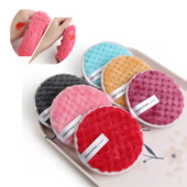 Jastučić za skidanje šminke s vlaknima od 3 komada za višekratnu upotrebu Čista spužvasta krpa za lice Kozmetički puf