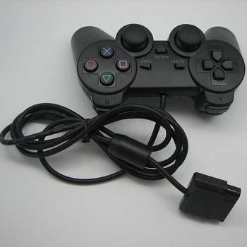 1 бр. Черен кабелен контролер за игри Геймпад Джойпад Оригинален за PS2 PSX PS