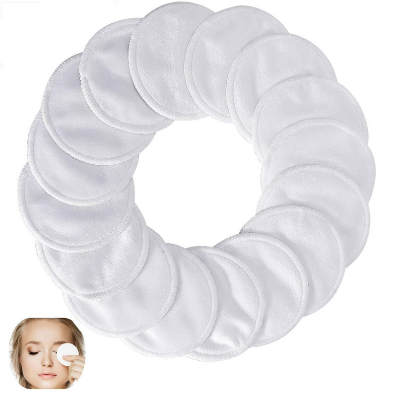 Korduvkasutatavad bambuskiust meigieemalduspadjad 12 tk/pakk Pestavad ümmargused näopuhastus puuvillased meigieemalduspadjad