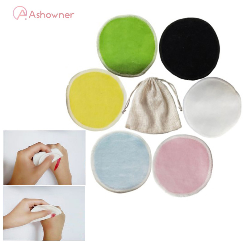 Näomeigieemalduspadjad Korduvkasutatavad bambusest puhvispuuvillast kahekihilised näopuhastusrätikud küünekunsti puhastuslapp Nahahoolduspadjad