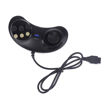 Класически кабелен контролер за игри с джойпад с 6 бутона за SEGA MD2 Mega Drive Аксесоари за игри Универсално дистанционно управление