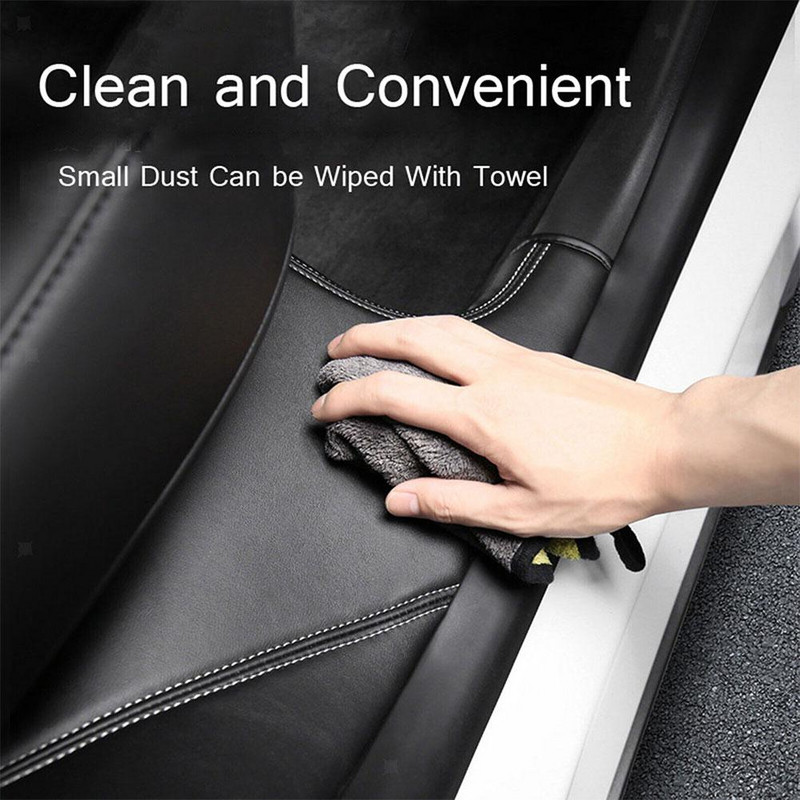 Auto tagaukse lävekaitse Tesla mudeli Y 2022 2023 jaoks Nahast tagaistme määrdumisvastane matt, põrutuspadjake mudel Y autotarvikud