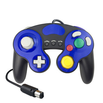 Ενσύρματο χειριστήριο παιχνιδιού για GameCubes με τρία κουμπιά για χειροκίνητο χειριστήριο NGC GameCubes