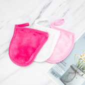 Újrafelhasználható sminklemosó kesztyű puha arctisztító törülközőpárna Mikroszálas arctisztító kesztyű Arc mélytisztító bőrápoló eszközök