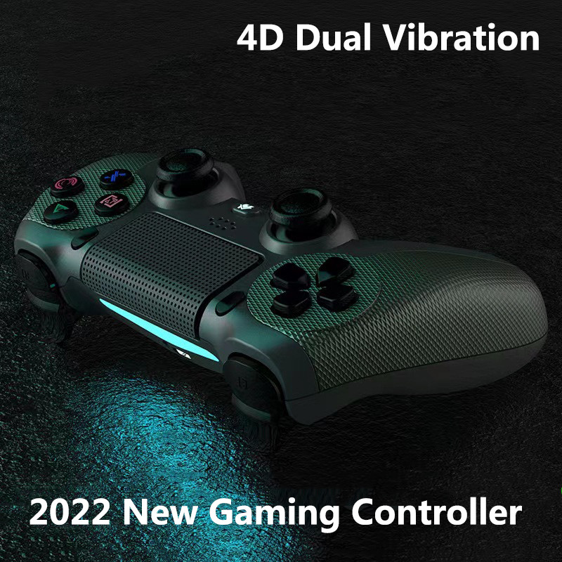 Gamepad PS4 Controler Bluetooth fără fir Vibrații Joystick-uri cu 6 axe pentru PS4/Slim/Manette PS4 Gamepad cu lumină LED Funcție completă