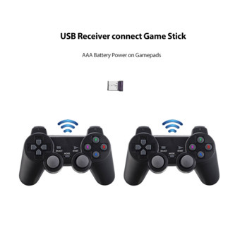 2.4G безжични контролери за M8/ GD10 4K Game Stick Ретро конзола за видеоигри USB приемник Геймпадове Джойстик за управление GD10 Части