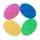 5 TK näopuhastusvedelik näopuhastuskäsnad naturaalsest puidumassist ellipsi kujuga tselluloosist käsna nahahoolduse meigieemaldusvahend