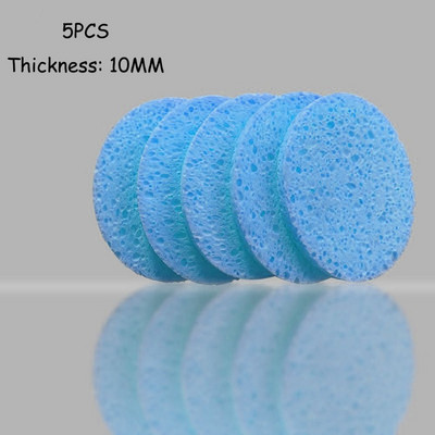 5 TK näopuhastusvedelik näopuhastuskäsnad naturaalsest puidumassist ellipsi kujuga tselluloosist käsna nahahoolduse meigieemaldusvahend