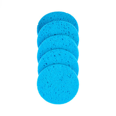 5 TK näopuhastusvedelik näopuhastuskäsnad naturaalsest puidumassist ellipsi kujuga tselluloosist käsna nahahoolduse meigieemaldusvahend