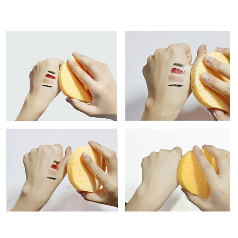 5 TK näopuhastusvedelik näopuhastuskäsnad naturaalsest puidumassist ellipsi kujuga tselluloosist käsna nahahoolduse meigieemaldusvahend