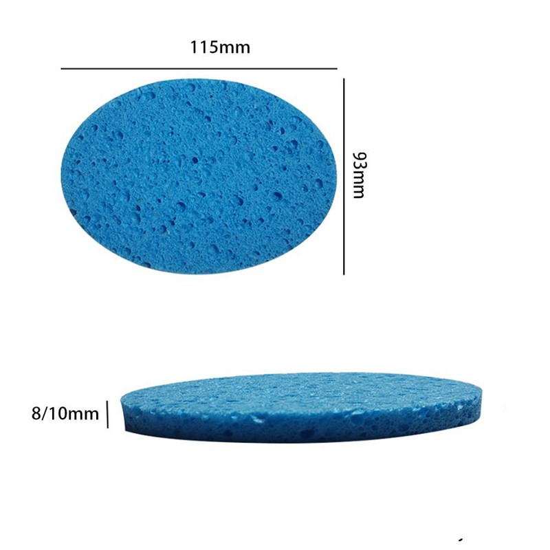 5 TK näopuhastusvedelik näopuhastuskäsnad naturaalsest puidumassist ellipsi kujuga tselluloosist käsna nahahoolduse meigieemaldusvahend