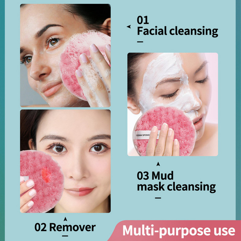 Korduvkasutatavad puuvillased meigieemalduspadjakesed pestavale näopuhastuskäsnmikserile Puhastuslapiga jumestuskreem Vedel kreem Tööriistad