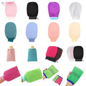 1 DB fürdőkesztyű zuhanyfürdő dörzsölő kesztyű hámlasztó testradír arcbarnító masszázs kesztyű eltávolítás hámlasztó fürdőkesztyű