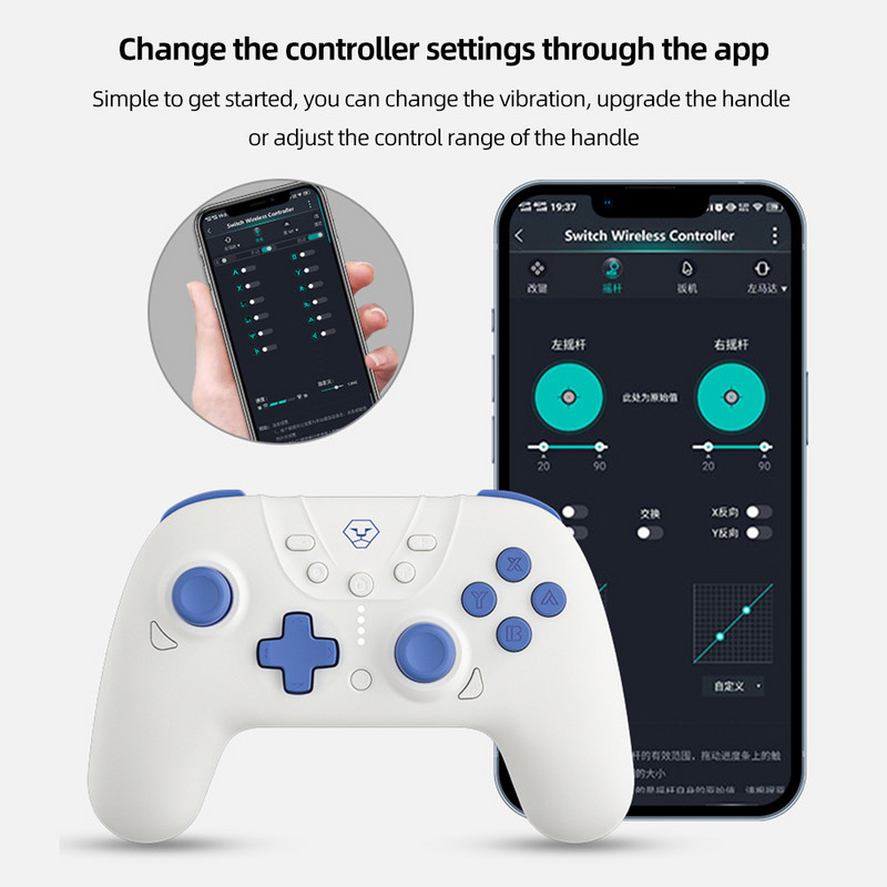 Bluetoothi juhtmeta mängukontroller Nintendo Switchi/OLED/Lite mängupuldi kontrolleri jaoks IOS-i Androidi arvutimängutarvikute jaoks